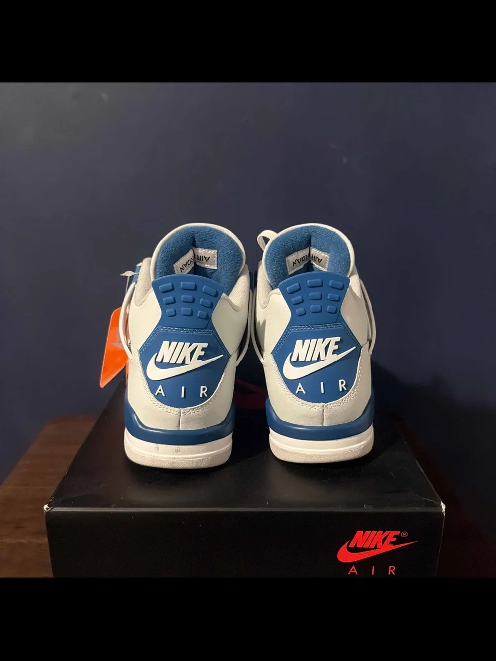 Jordan Gray and Black Sneaker Interior Label